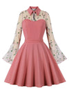 Pinkki Peter Pan -Kaulus Vintage-Mekko