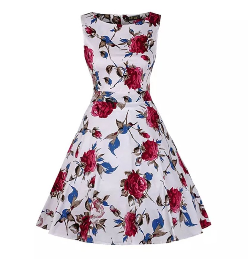 Vintage Cotton Flowers -Mekko