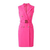 Vintage 40-Luvun Lyijykynämekko Fuschia
