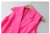 Vintage 40-Luvun Lyijykynämekko Fuschia
