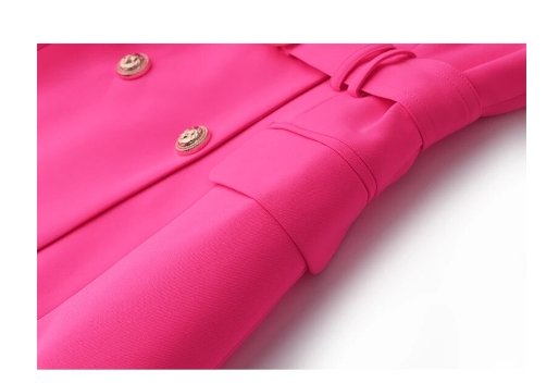 Vintage 40-Luvun Lyijykynämekko Fuschia