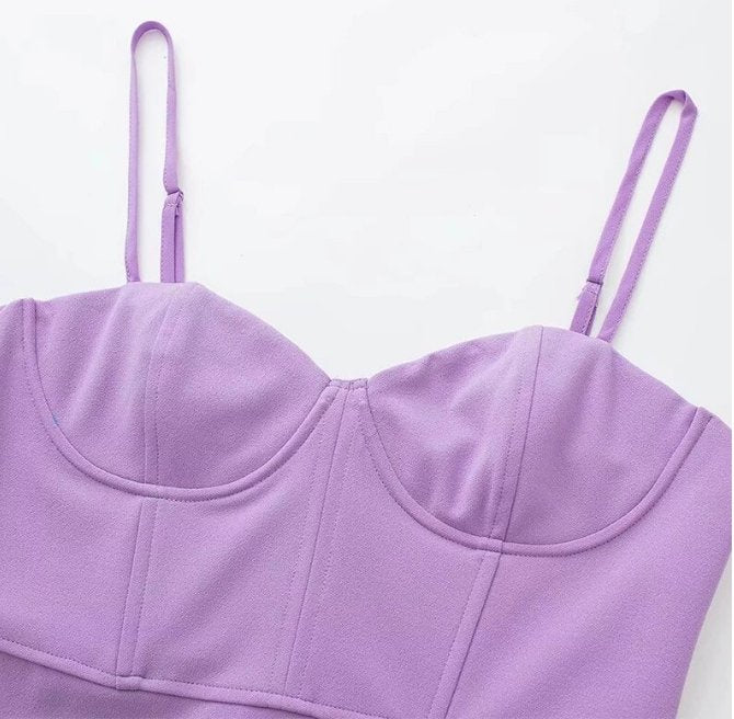 Vintage 40-Luvun Lyijykynämekko, Laventeli