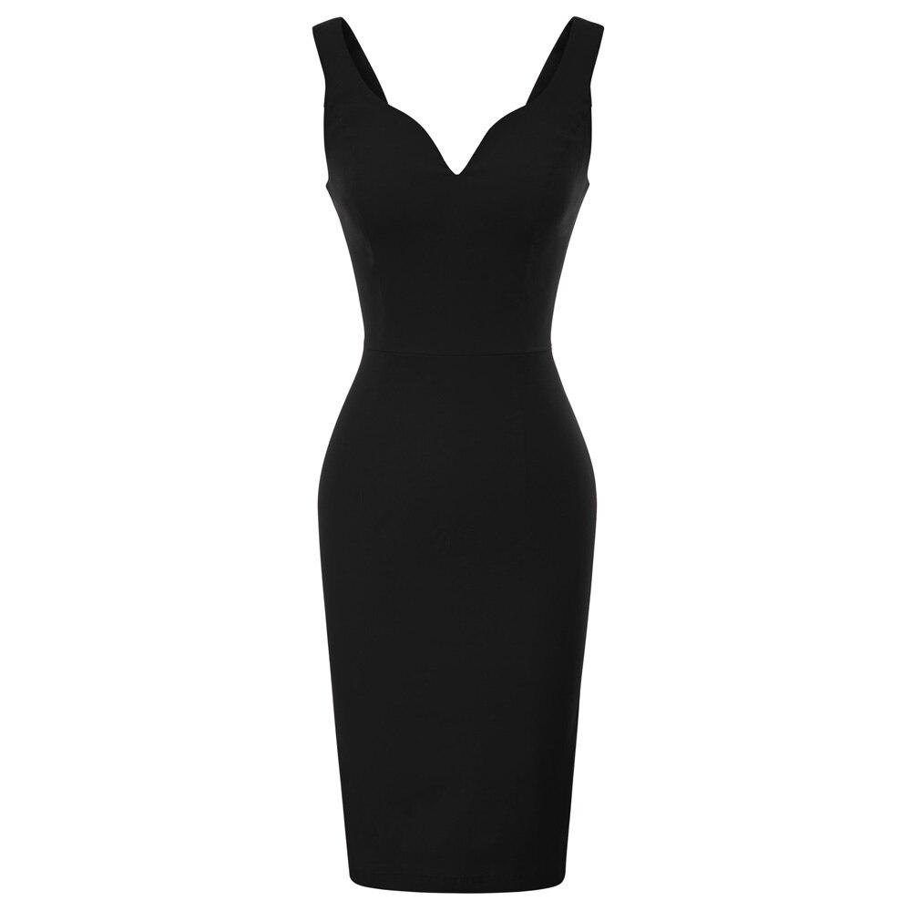 Vintage Musta Lyijykynämekko