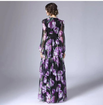 Laadukas Vintage Mekko, Violetti