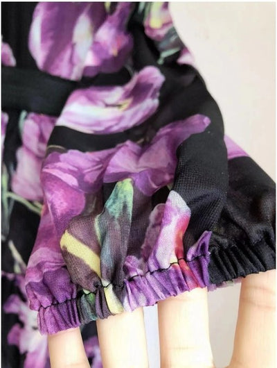 Laadukas Vintage Mekko, Violetti