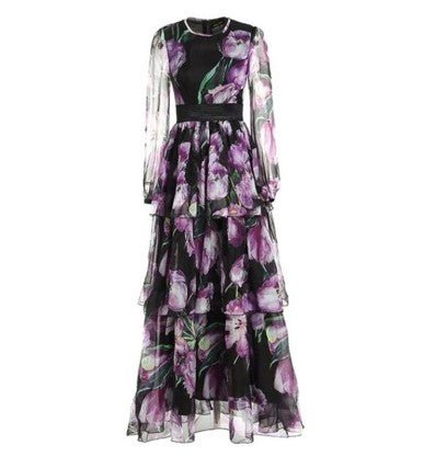 Laadukas Vintage Mekko, Violetti