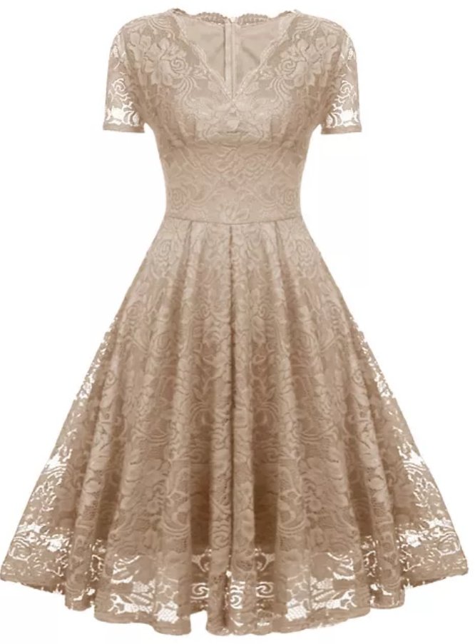 Vintage Beige Piikamekko