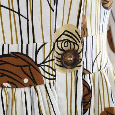 Vintage Hihaton Piirustusmekko