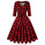 Vintage Punainen Scotland Mekko
