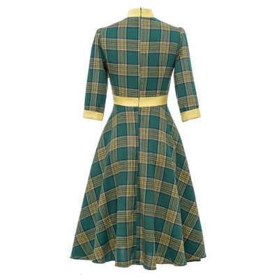 Vintage Vihreä Eleganssimekko