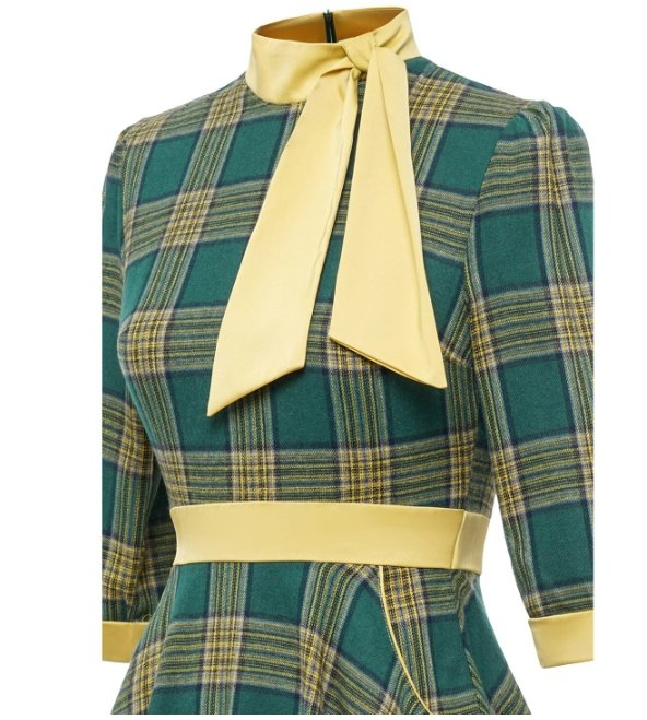 Vintage Vihreä Eleganssimekko