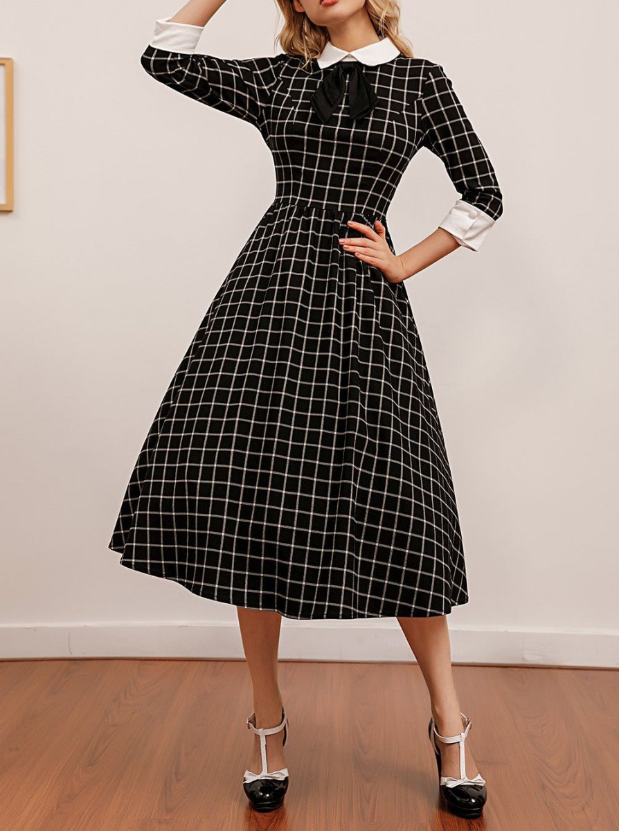 Syksyn Muodollinen Vintage-Mekko