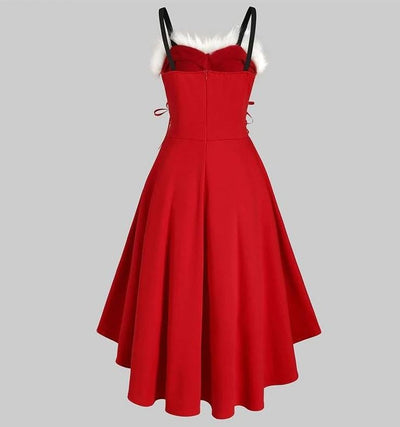 Vintage Punainen Turkis Mekko