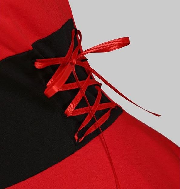 Vintage Punainen Turkis Mekko