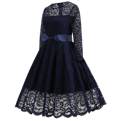 Vintage Gala Navy Mekko