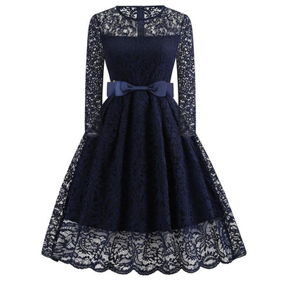 Vintage Gala Navy Mekko