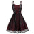 Burgundin Goottilainen Vintage-Mekko