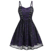 Vintage Goottilainen Violetti Mekko