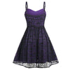 Vintage Goottilainen Violetti Mekko