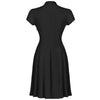 Vintage Plus Size 50s Mekko Musta