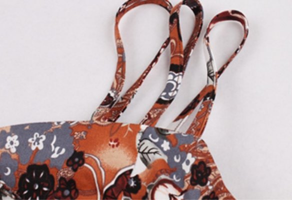 Vintage Plus Size -Mekko, Valkoinen Kahvi