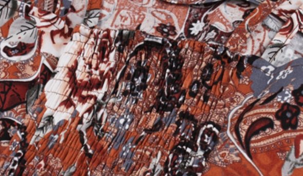 Vintage Plus Size -Mekko, Valkoinen Kahvi