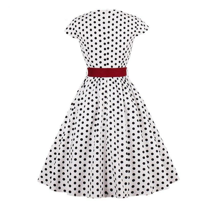 Vintage Plus-Koon Valkoinen Vyömekko