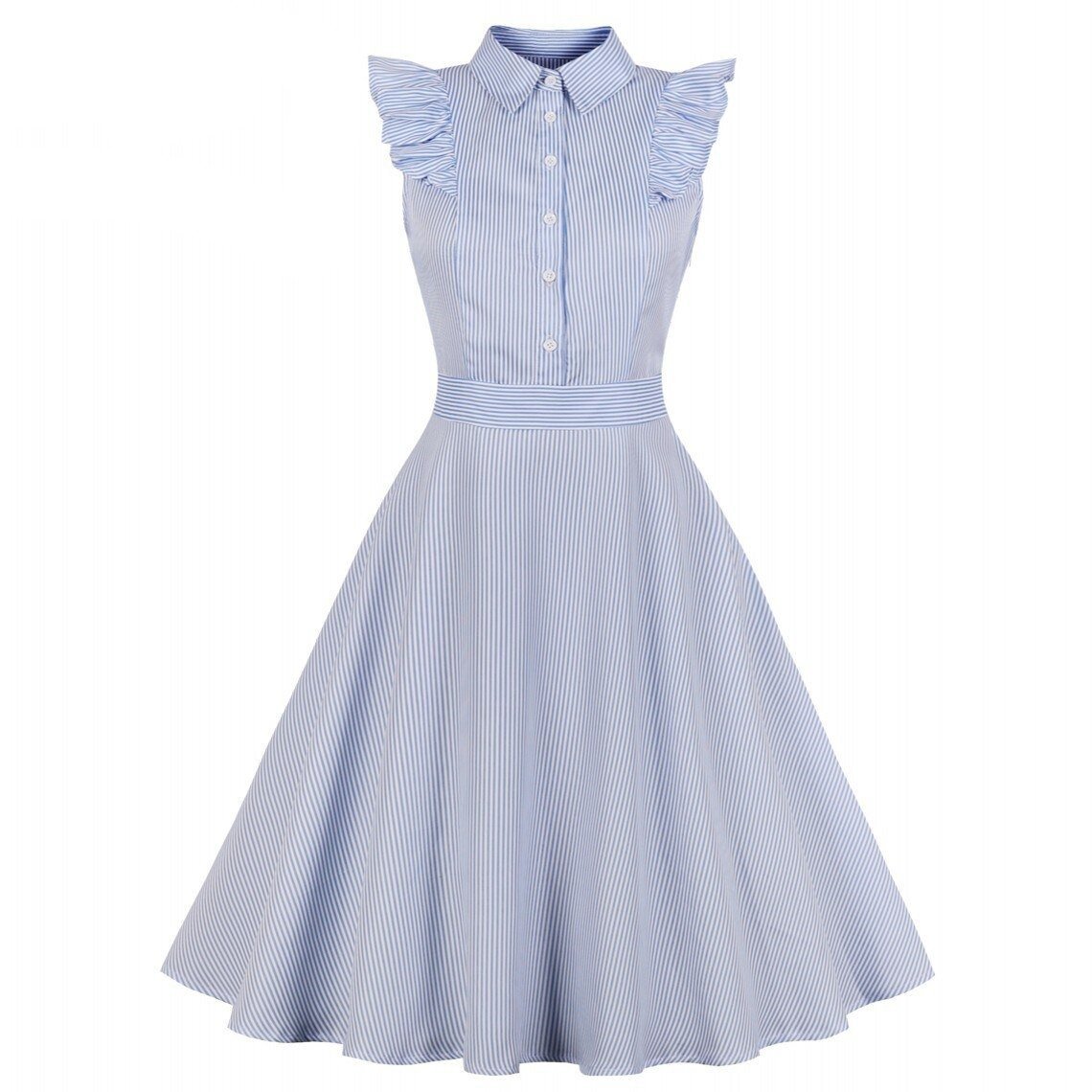 Vintage Plus-Kokoinen Paitamekko