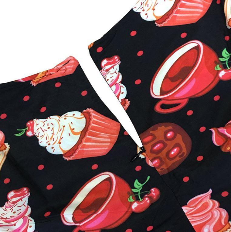 Vintage Plus-Kokoinen Cupcake-Mekko