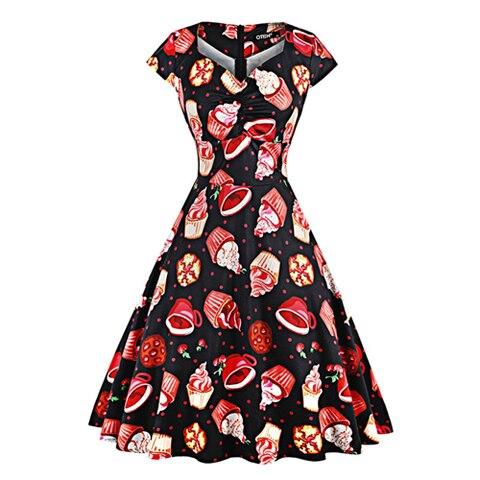 Vintage Plus-Kokoinen Cupcake-Mekko