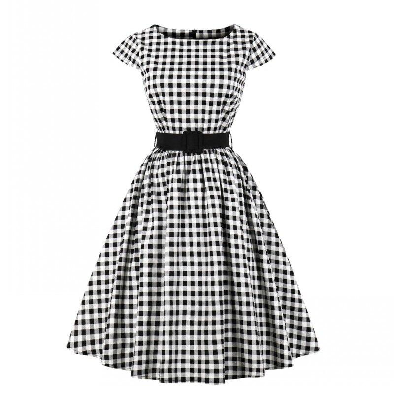 60-Luvun Gingham Check -Mekko