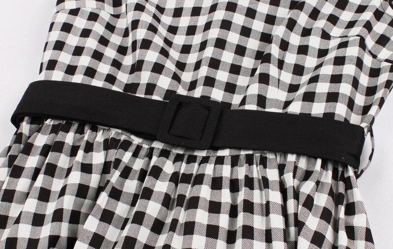 60-Luvun Gingham Check -Mekko