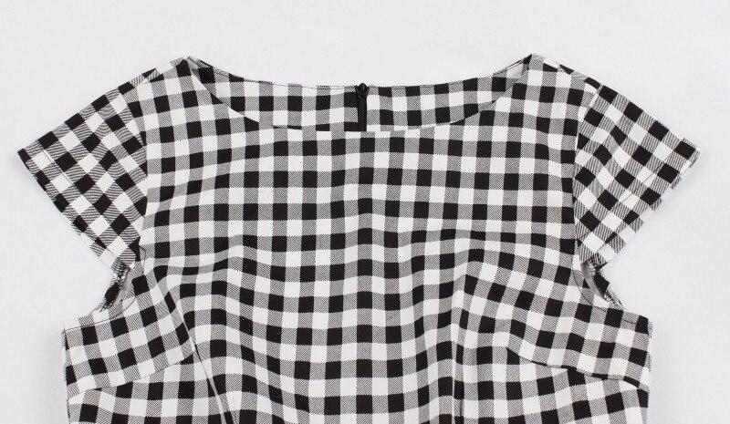60-Luvun Gingham Check -Mekko