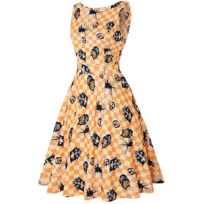 Vintage Plus-Kokoinen Halloween-Mekko