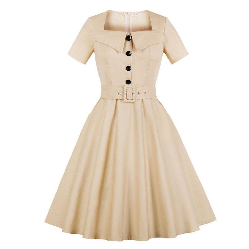 60-Luvun Audrey Hepburn Beige Mekko