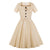 60-Luvun Audrey Hepburn Beige Mekko