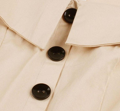 60-Luvun Audrey Hepburn Beige Mekko