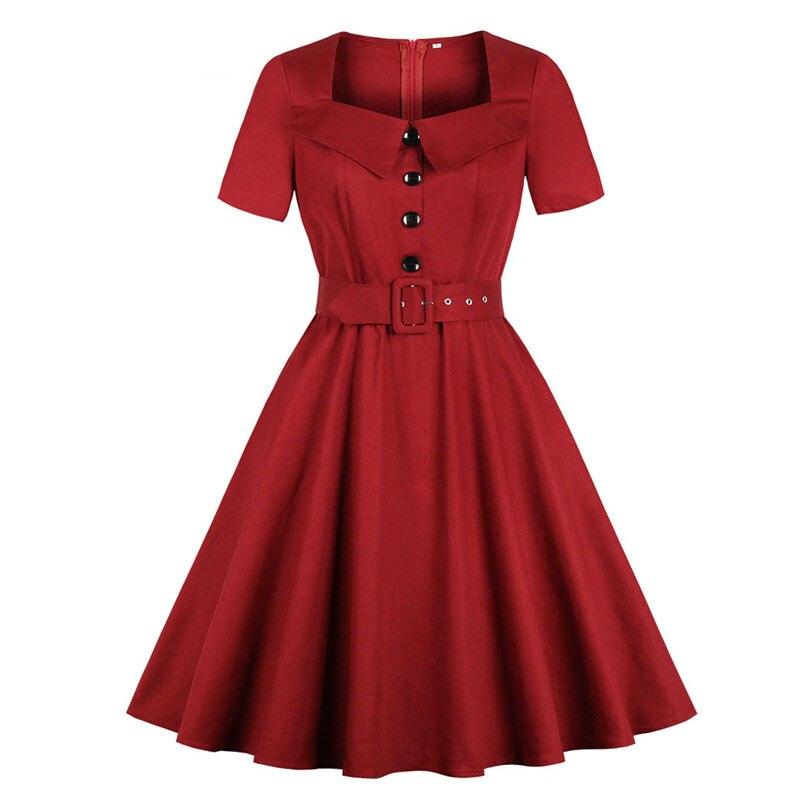 60-Luvun Audrey Hepburn Burgundy Mekko