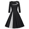 Vintage Plus-Koon Talvimusta Mekko