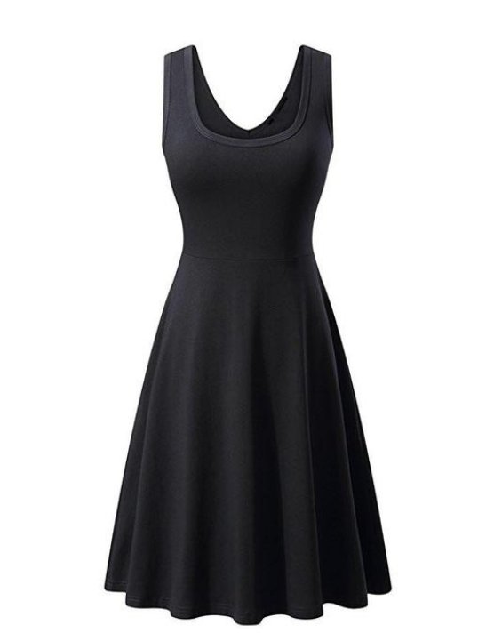 Plus-Koon Vintage-Mekko, Tavallinen Musta