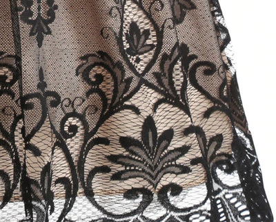 Black Sequins Plus Size Vintage -Mekko