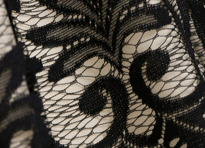 Black Sequins Plus Size Vintage -Mekko