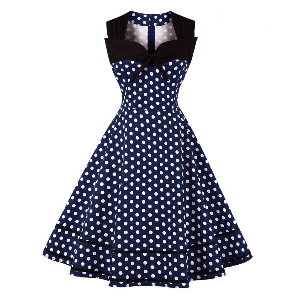 Vintage Mekko Plus Size Retro Navy