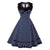 Vintage Mekko Plus Size Retro Navy