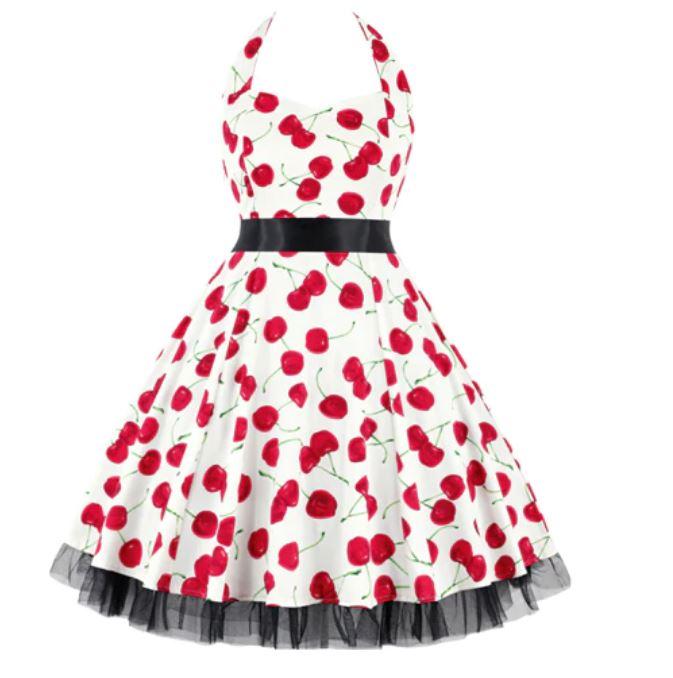 Vintage Plus Size Rockabilly Mekko Cherry