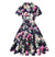 Vintage Plus Size Rockabilly Flowers -Mekko