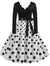 Vintage Plus Size Rockabilly Mekko Musta