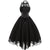 Vintage Plus Size Steampunk -Mekko, Musta