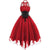 Vintage Plus Size Steampunk Punainen Mekko