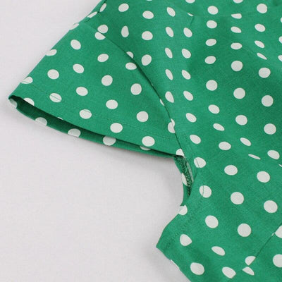Vintage Plus-Koon Vihreä Vyömekko